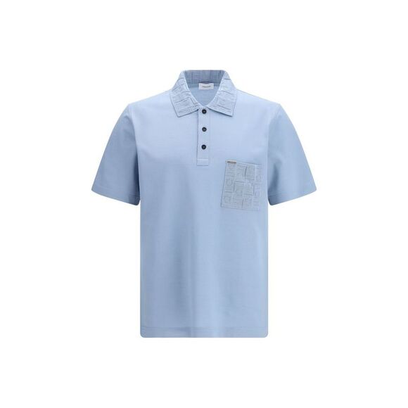 Ferragamo Other - Ferragamo Blue Cotton Polo Men's Shirt